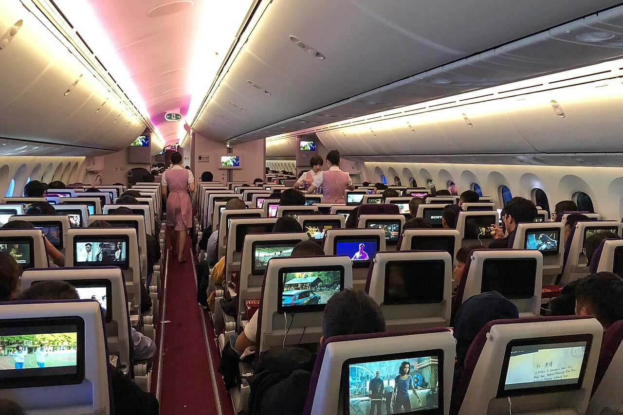 Economy cabin with Recaro CL3710 seats