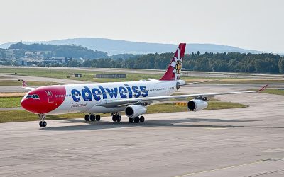 Edelweiss A340 HB-JMC: Gear Fault Turns Punta Cana Flight Back