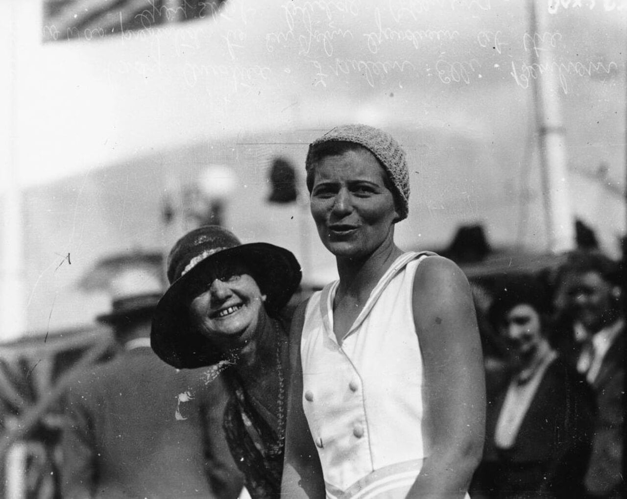 Elly Beinhorn at the opening of the William Jolly Bridge in Brisbane on 30 March 1932