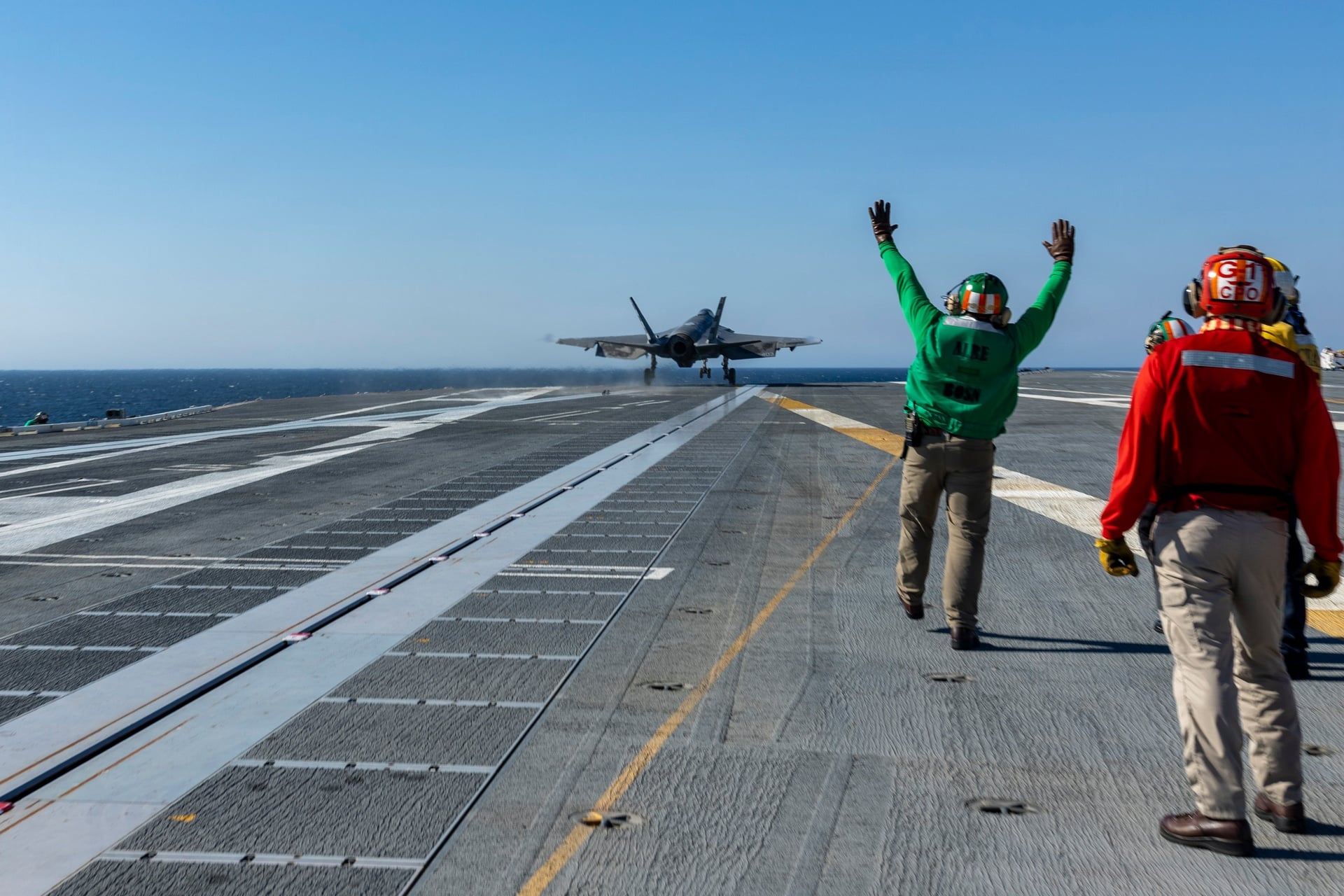 First F-35C catapult launch from a Ford-class carrier