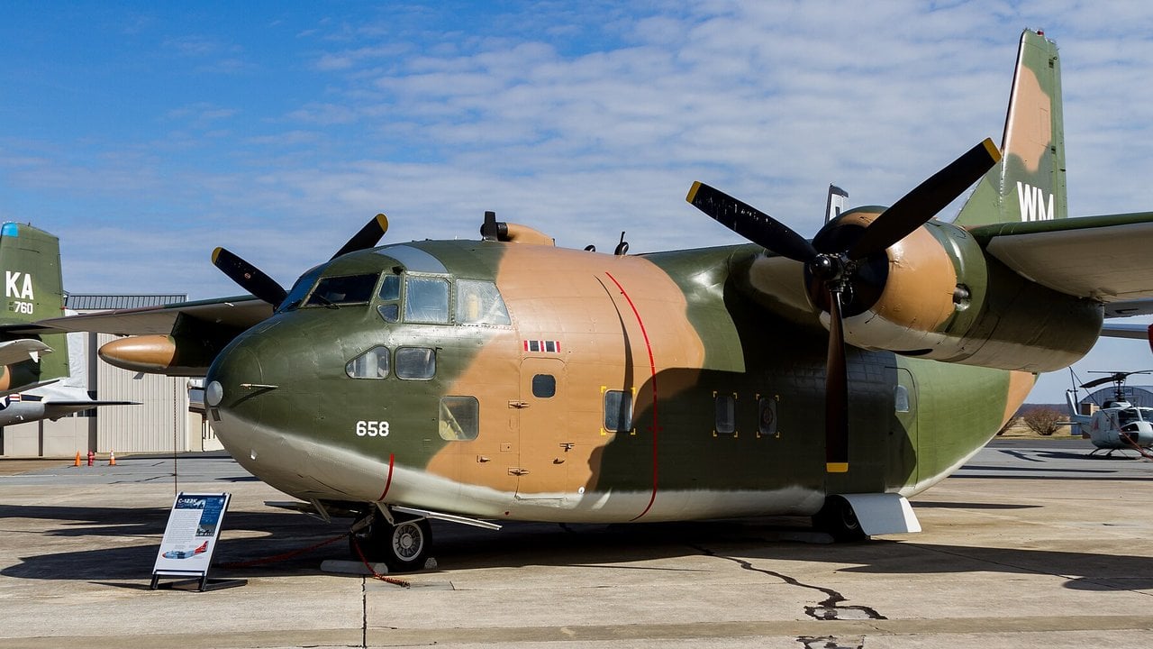 Fairchild C-123K Provider, Air Mobility Command Museum Fairchild C-123K Provider transport aircraft at the Air Mobility Command Museum, Dover