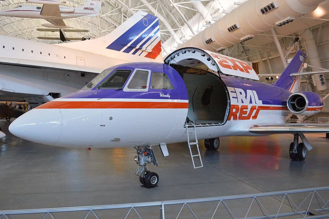 fedex-dassault-falcon-20-n8fe-wendy-udvar-hazy Federal Express Dassault Falcon 20 N8FE Wendy at the Smithsonian Udvar-Hazy Center