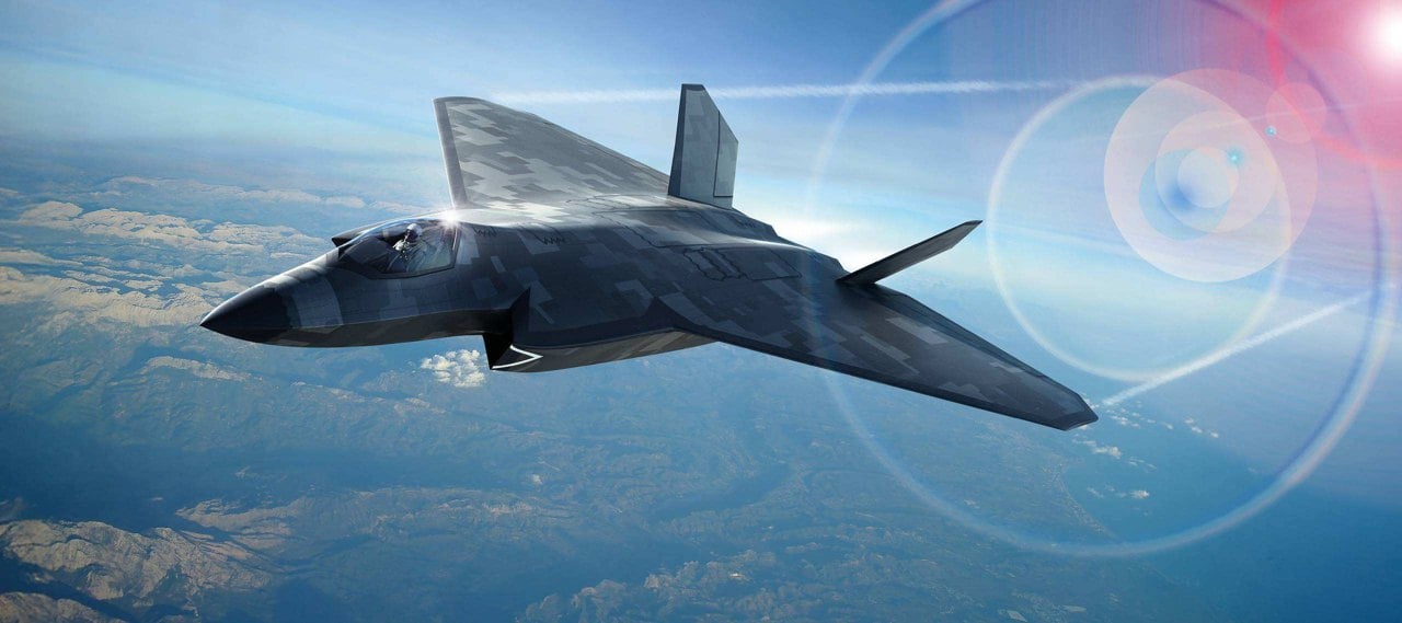 Concept image of the GCAP next-generation fighter