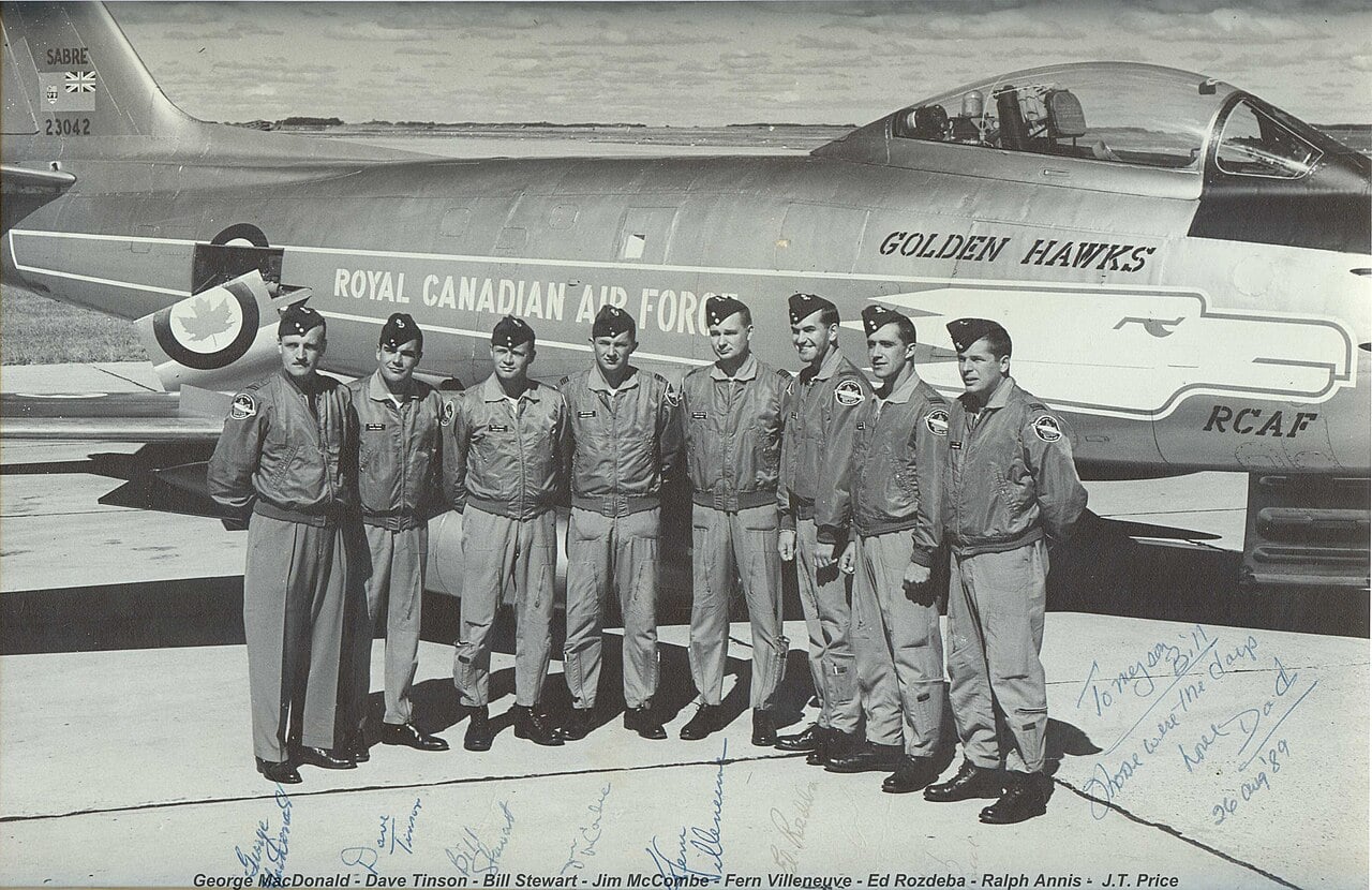 Golden Hawks pilots team photo
