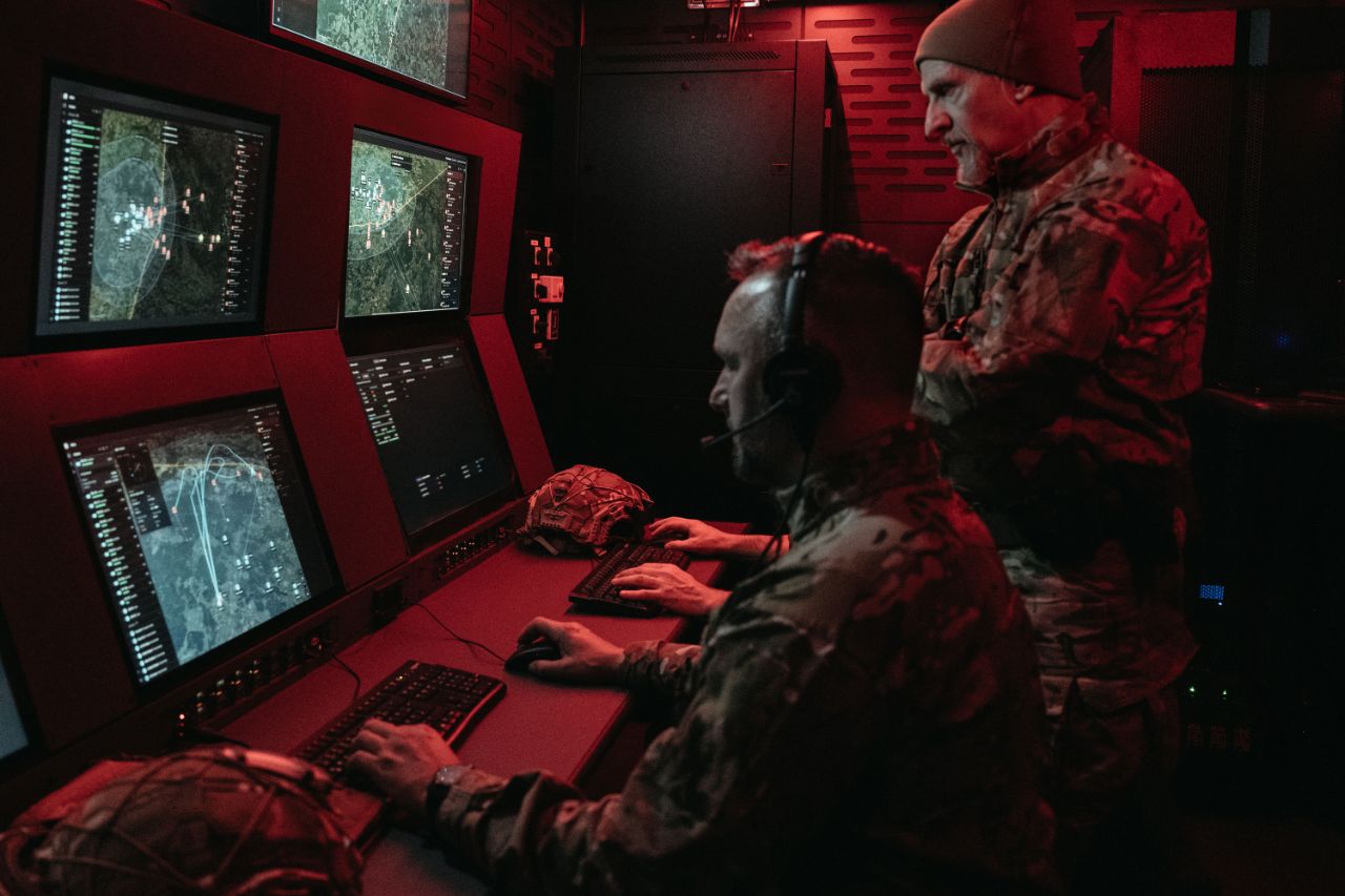 Operators running Helsing Contra on the Altra command-and-control platform