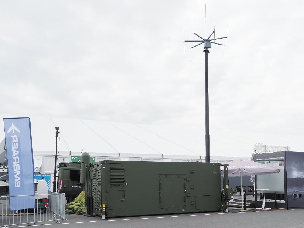 Hensoldt TwInvis sheltered passive radar at ILA Berlin 2024