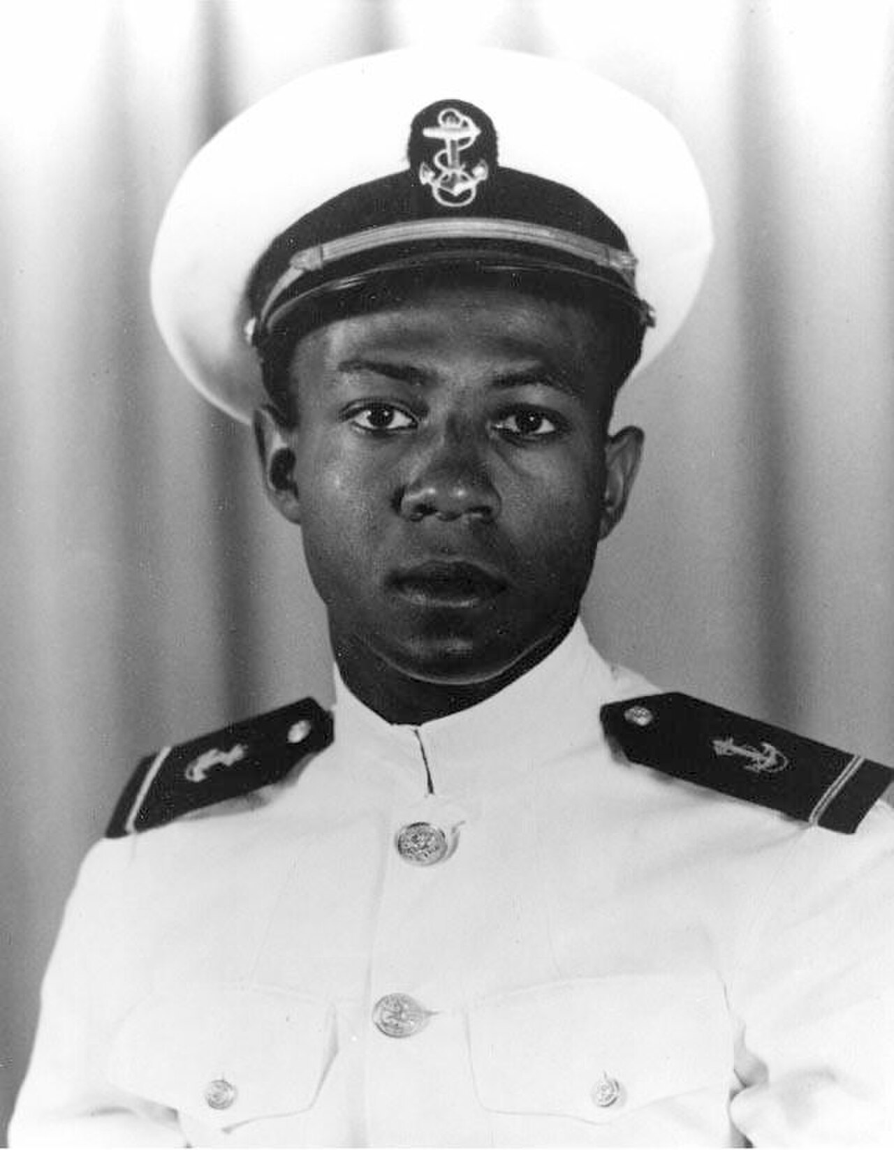 Midshipman Jesse L. Brown at Naval Air Station Jacksonville in October 1948