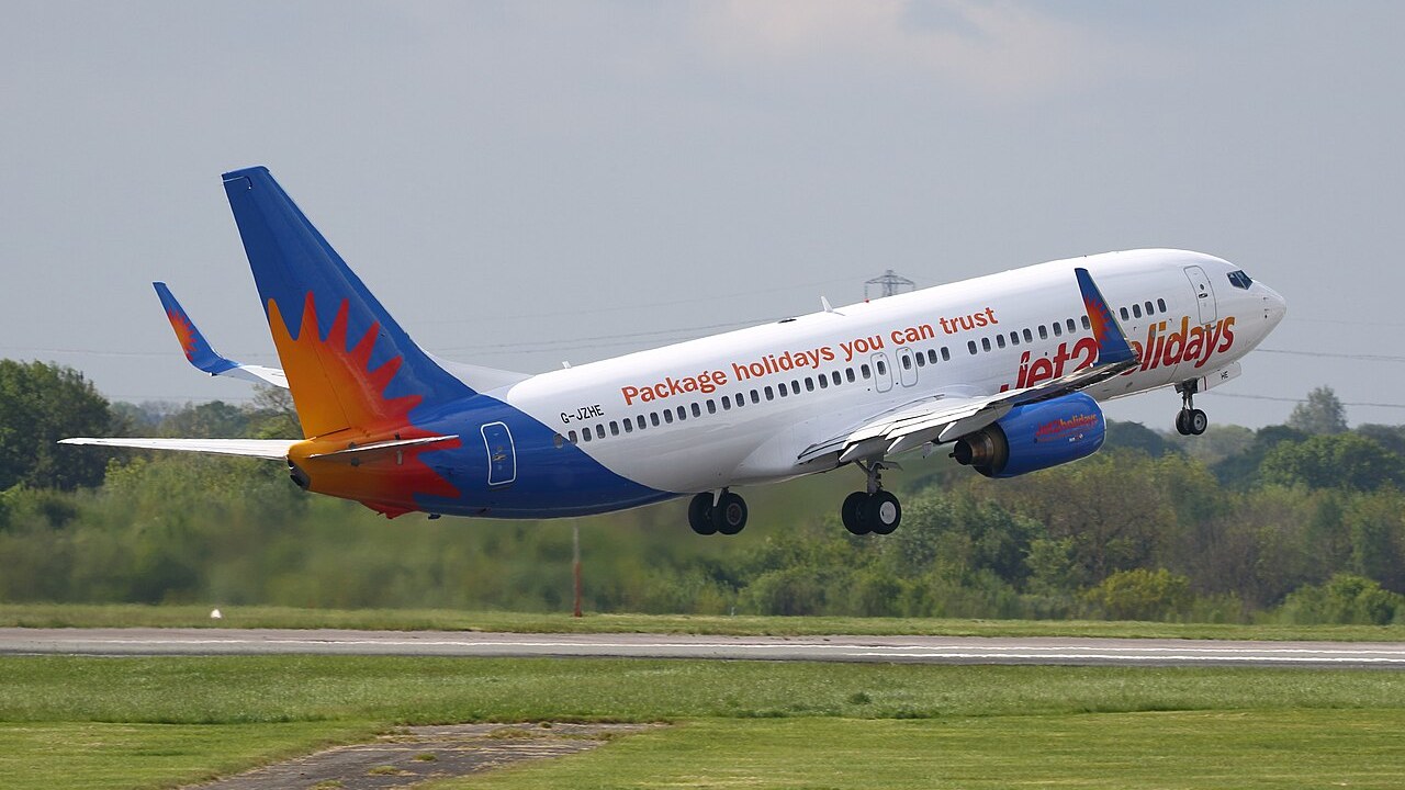 Jet2 Boeing 737-800 G-JZHE Jet2 Boeing 737-800 G-JZHE, the aircraft reported to have flown LS1310, taking off in 2016