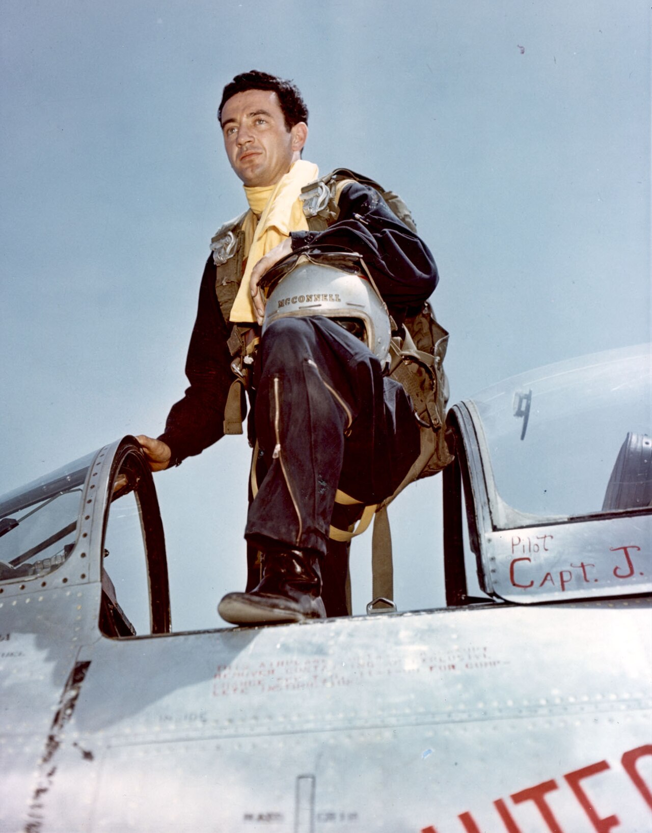 Capt. Joseph McConnell after his last Korean War mission