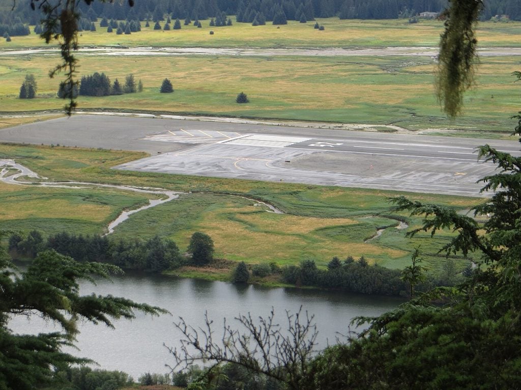Runway 26 at Juneau International Airport
