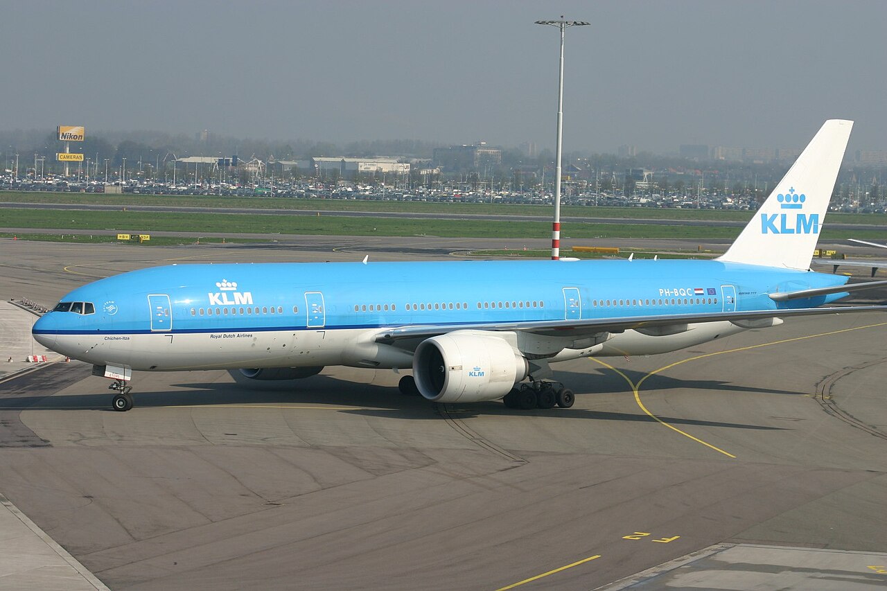 KLM Boeing 777 PH-BQC at Amsterdam Schiphol