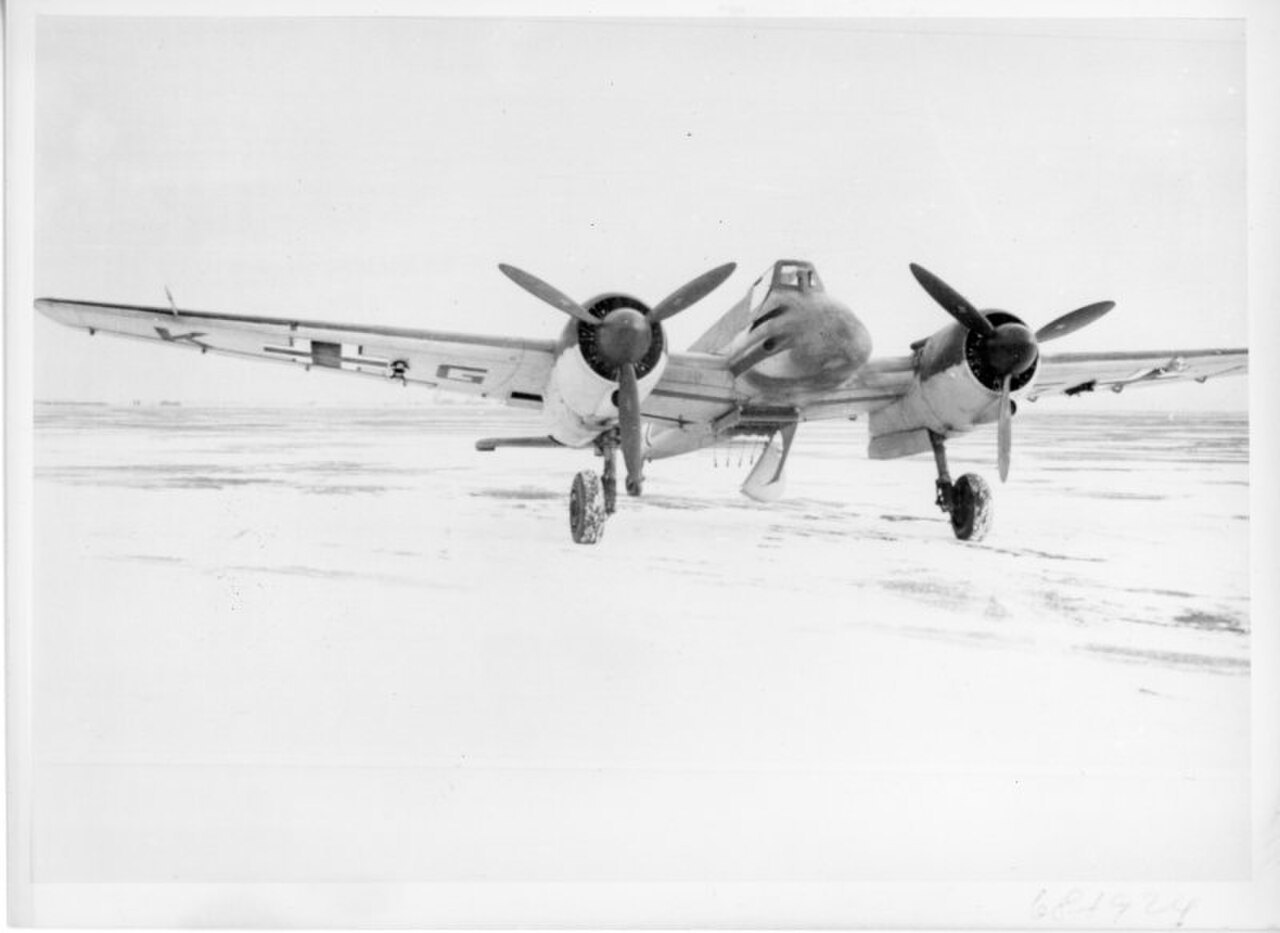 Henschel Hs 129 armoured ground-attack aircraft of the Luftwaffe