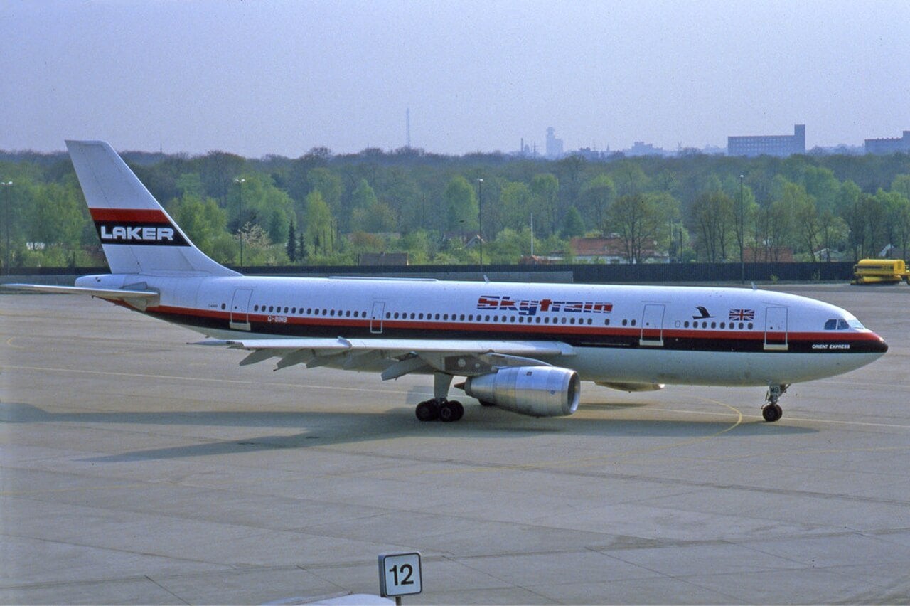 Laker Airways Airbus A300B4 in 1981