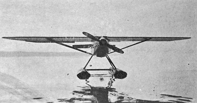 Latécoère 28.3 floatplane on the water, the type used for the first South Atlantic air mail crossing
