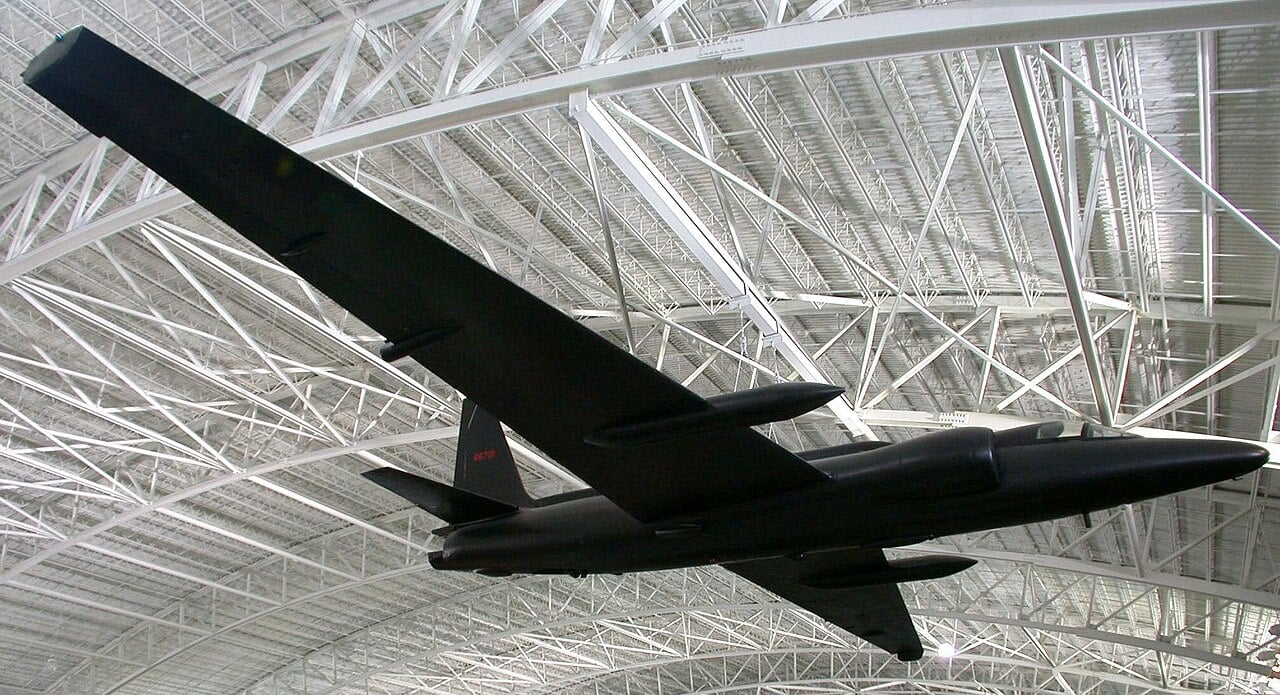 Lockheed U-2C reconnaissance aircraft in flight