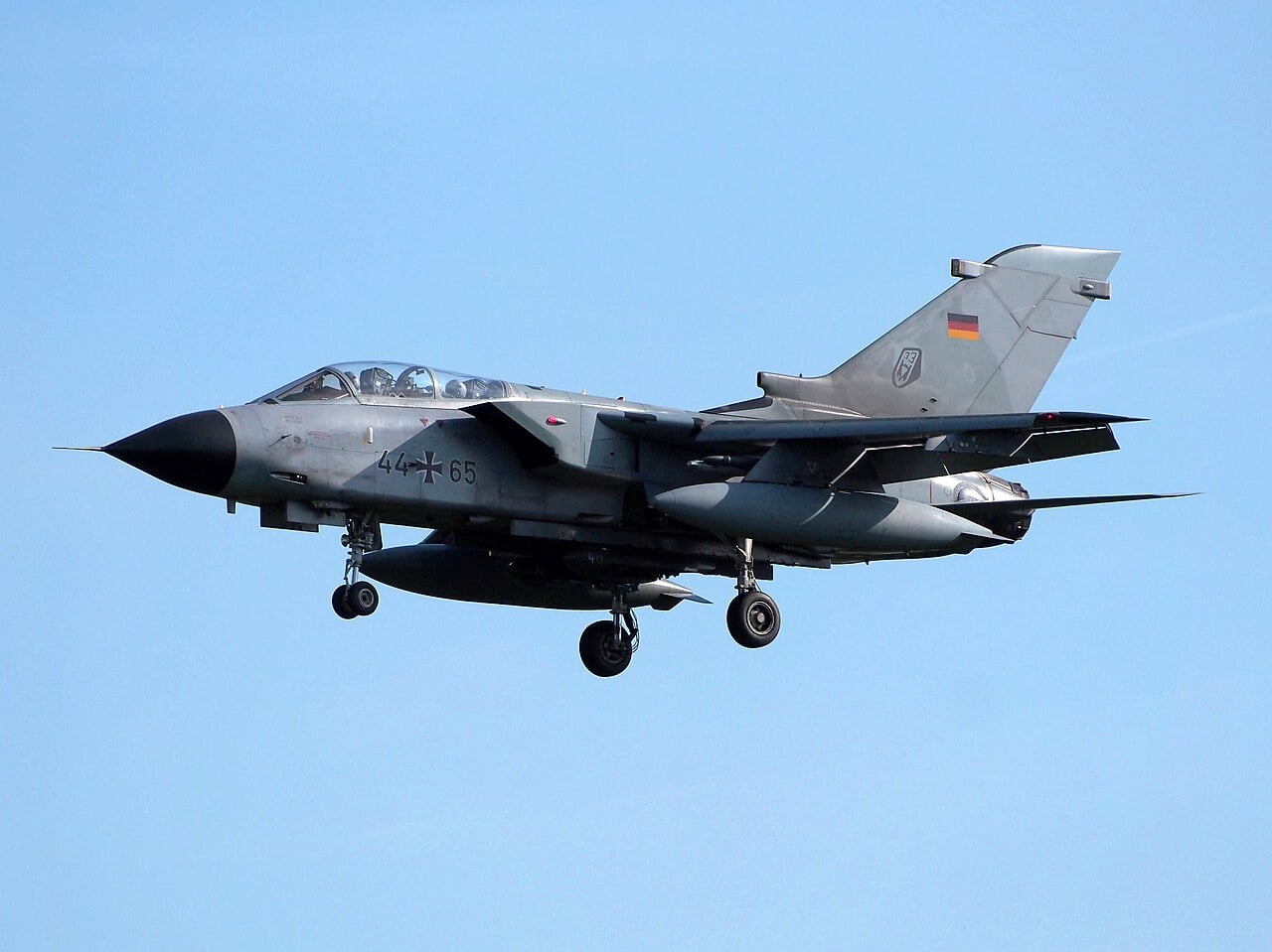 Luftwaffe Tornado landing at Buchel Air Base
