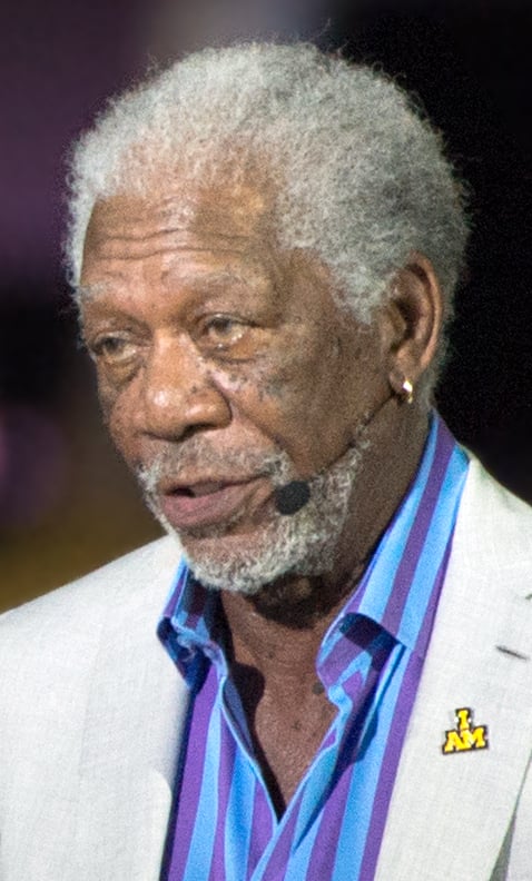 Morgan Freeman at a US Department of Defense event in 2016
