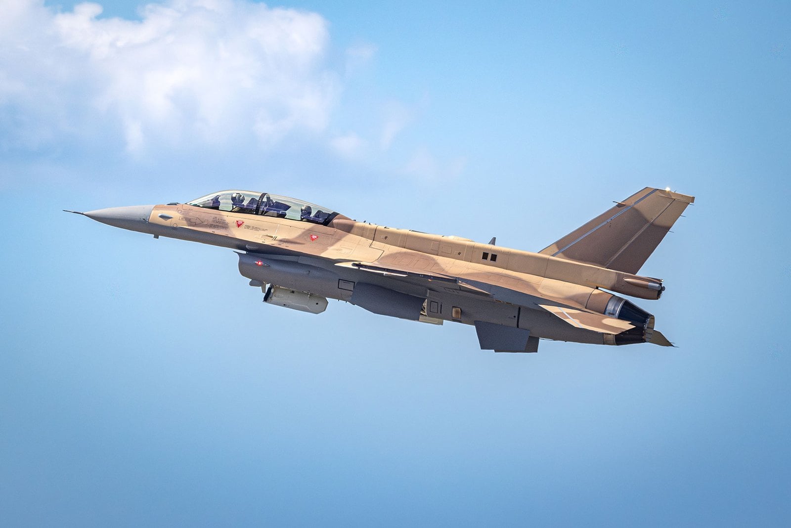 First F-16 Block 72 for the Royal Moroccan Air Force on its first flight over Greenville, South Carolina