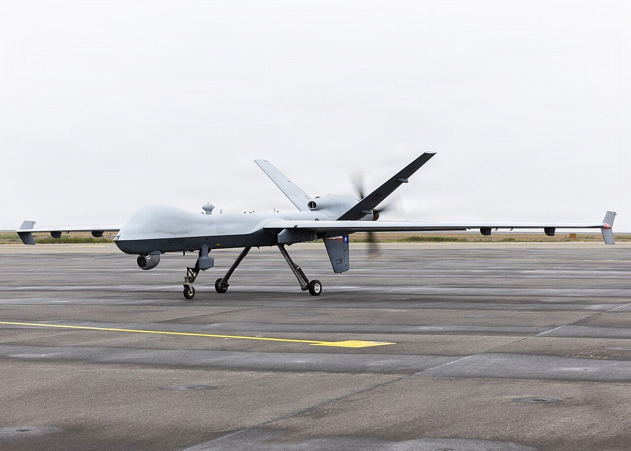 US Air Force MQ-9 Reaper on the ramp at Keflavik, Iceland