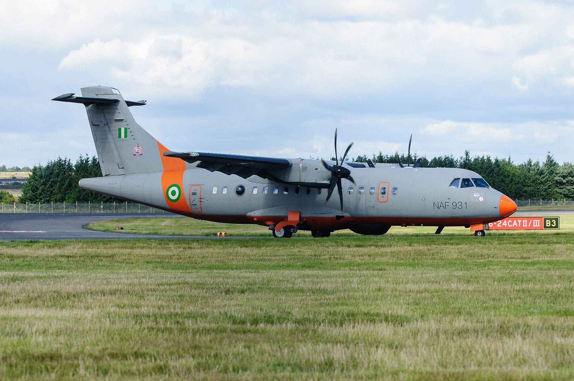 Nigerian Air Force ATR 42-500MP NAF931 photographed in 2013