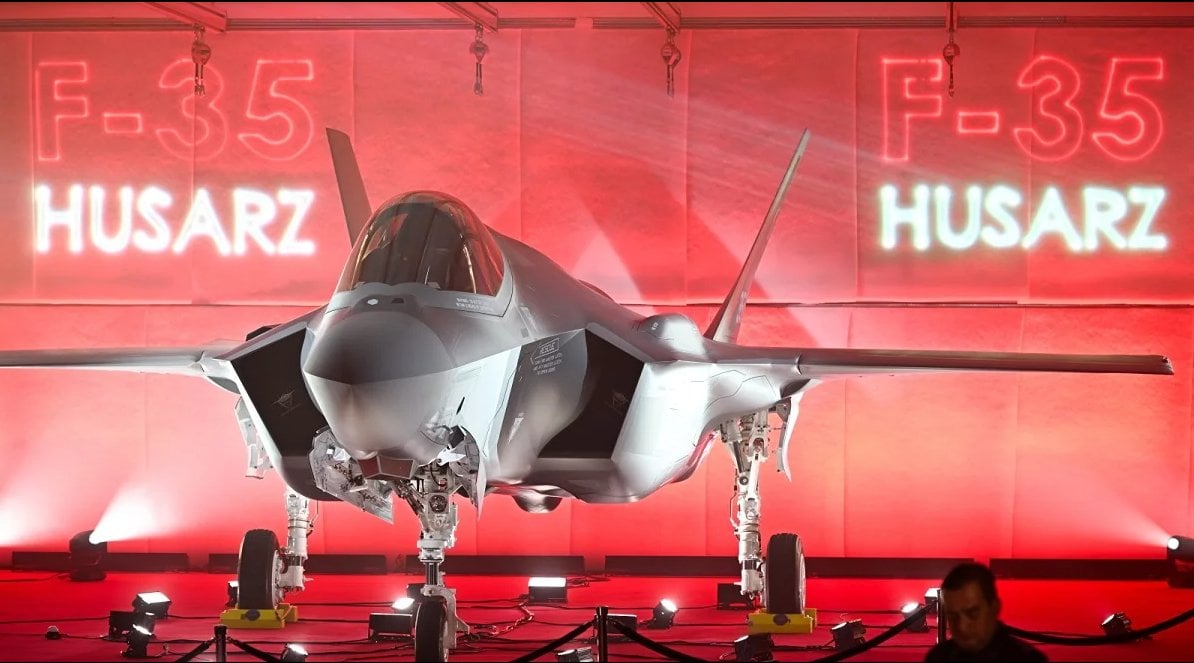 Polish Air Force F-35A Husarz at its unveiling ceremony