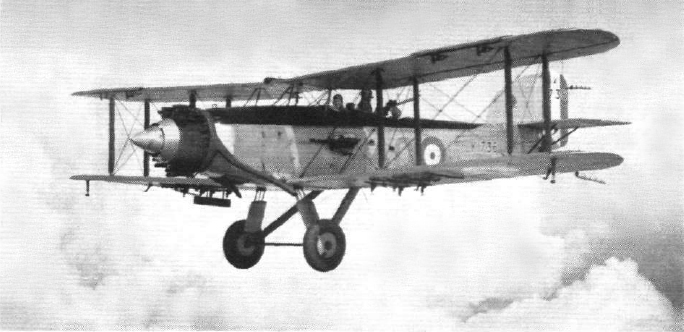 RAF Fairey Gordon K1736 of No. 40 Squadron in 1932