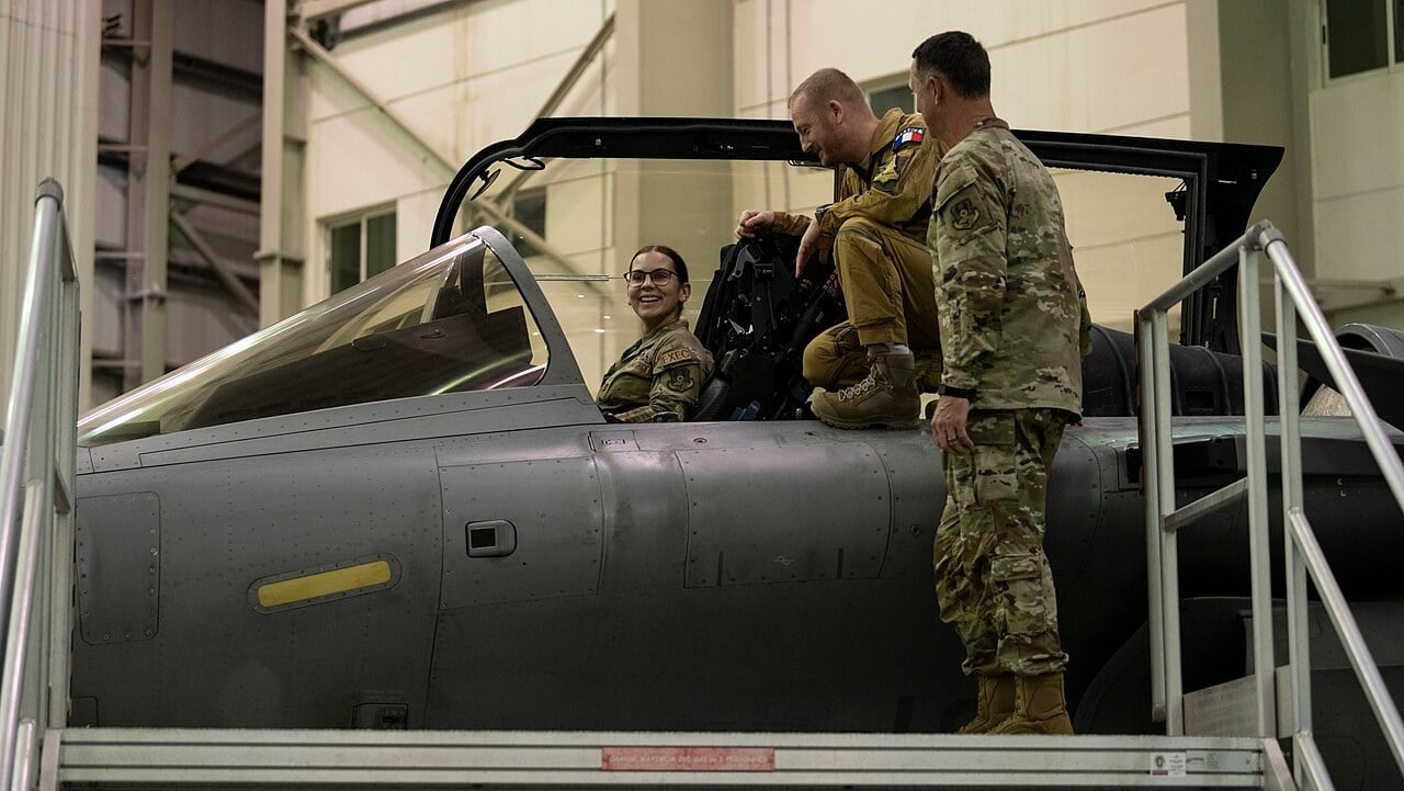 French Air and Space Force Rafale at Base aérienne 104 Al Dhafra in the United Arab Emirates
