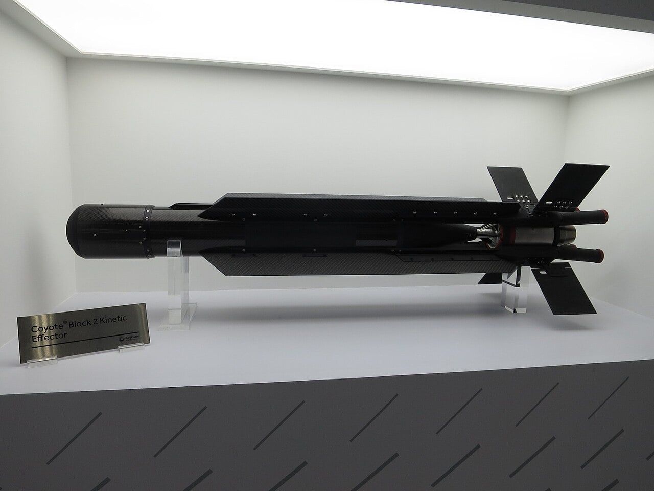 Raytheon Coyote Block 2 interceptor on display at IDEX 2025