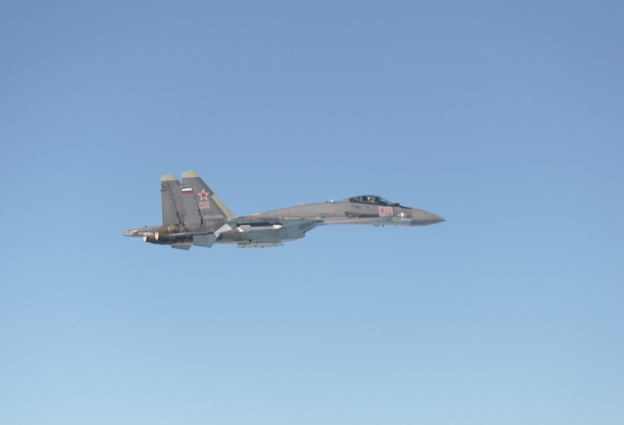 Russian Air Force Su-35S fighter in flight