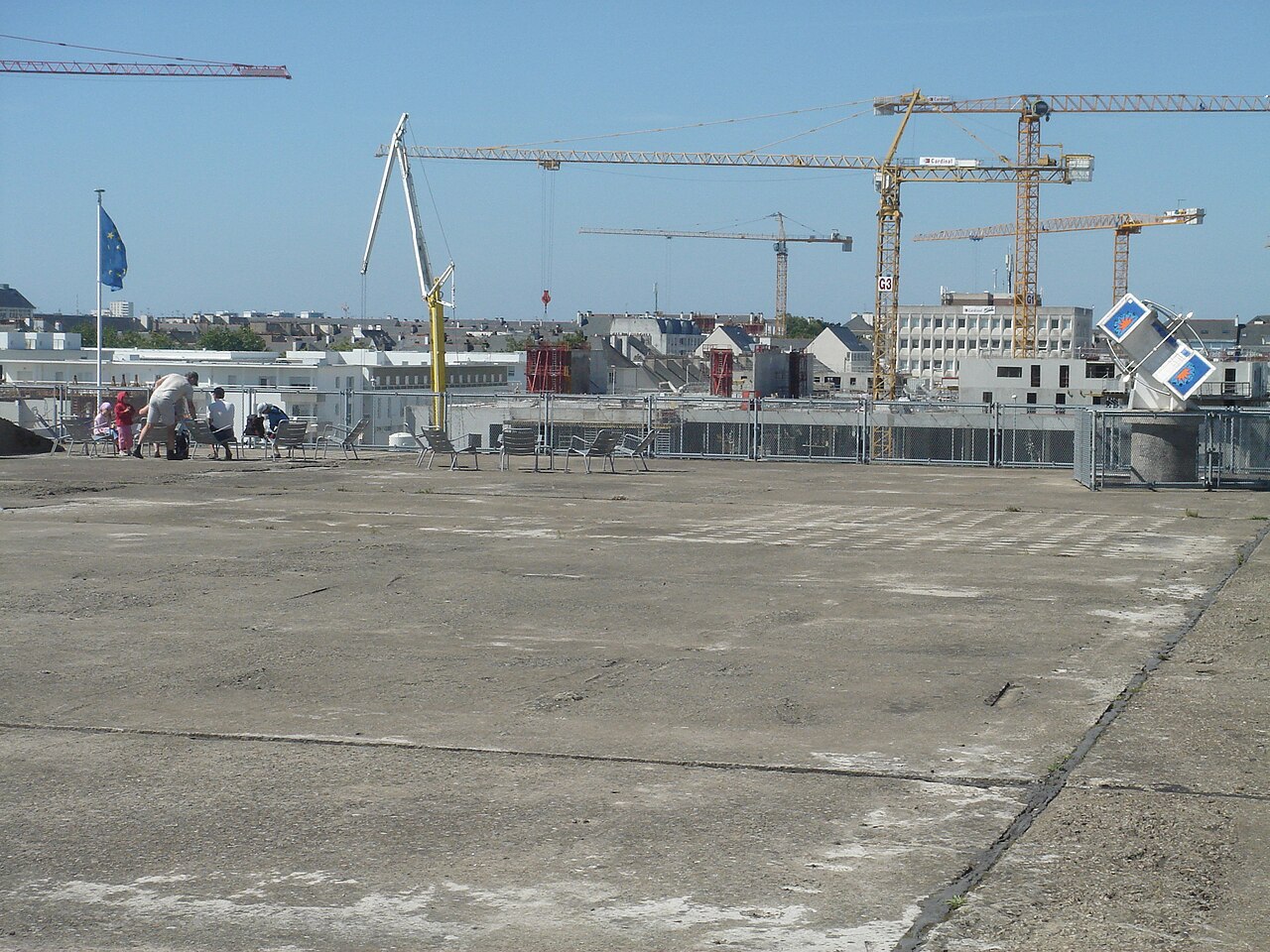 The former German U-boat base at Saint-Nazaire