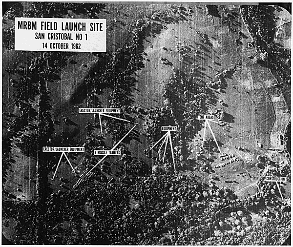 U-2 photograph of MRBM Field Launch Site No. 1 at San Cristobal, Cuba, 14 October 1962