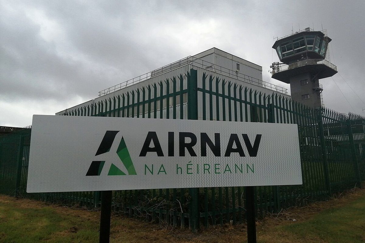 Shannon Airport control tower in County Clare, Ireland