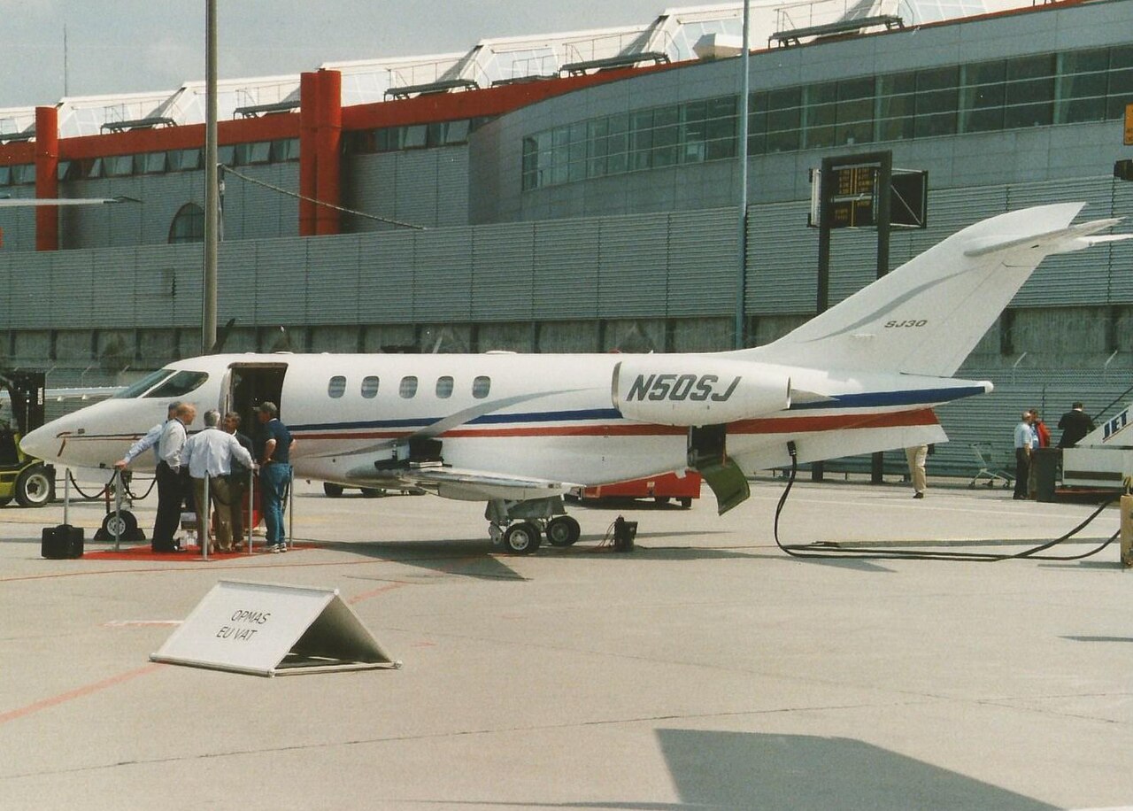 Sino Swearingen SJ30-2 N50SJ on static display at Geneva in May 2006