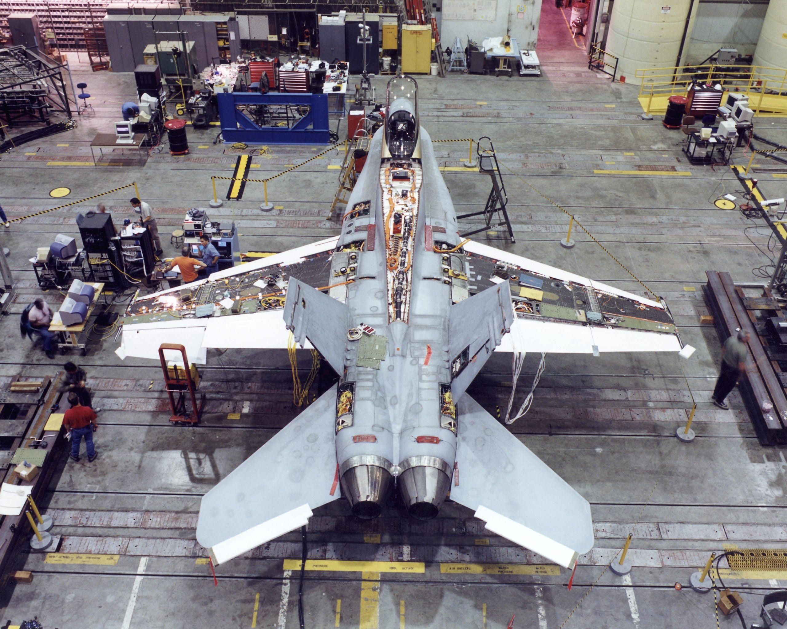 Structural loads testing on an F/A-18 in the NASA Flight Loads Laboratory
