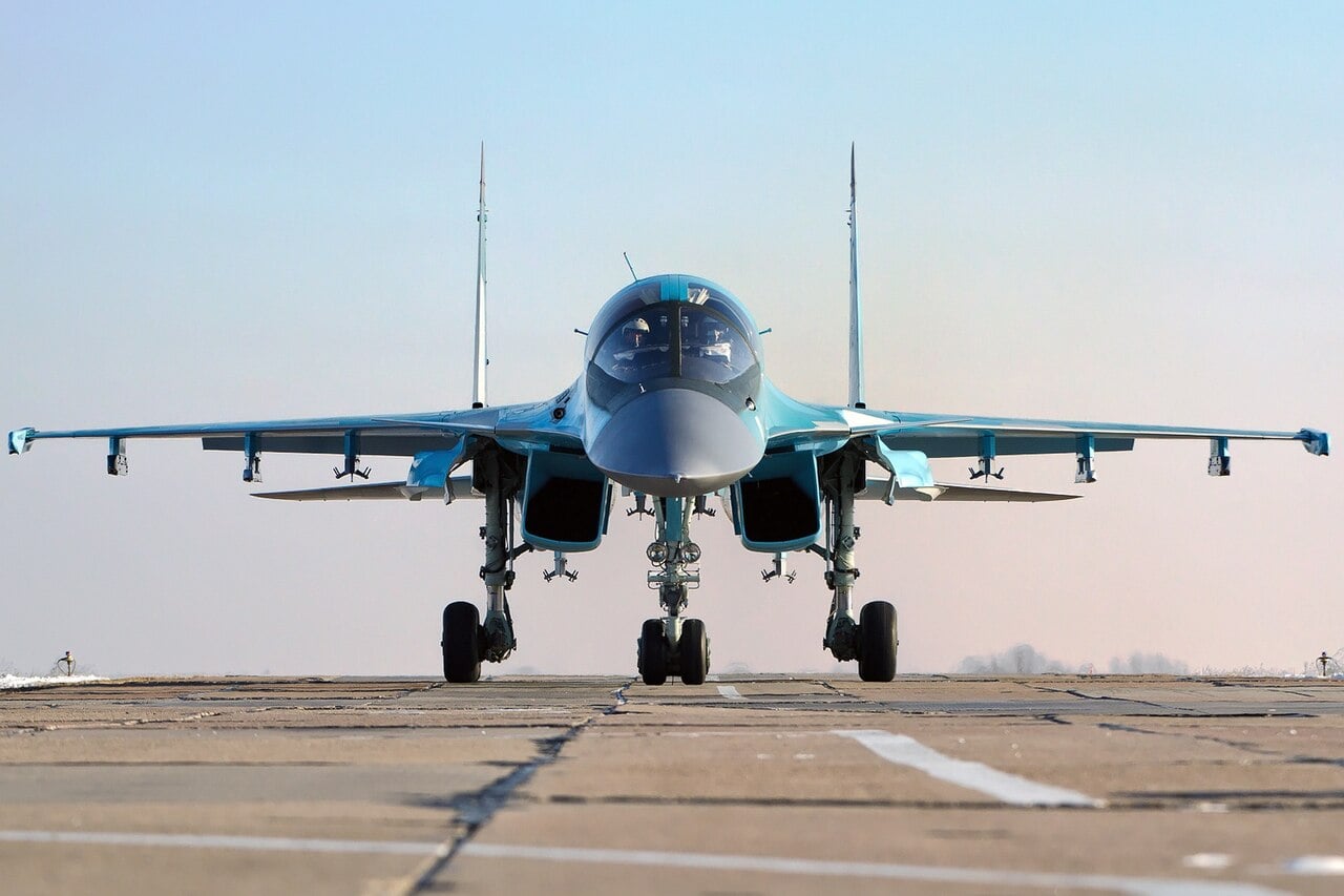 Russian Air Force Sukhoi Su-34 Fullback on the ramp