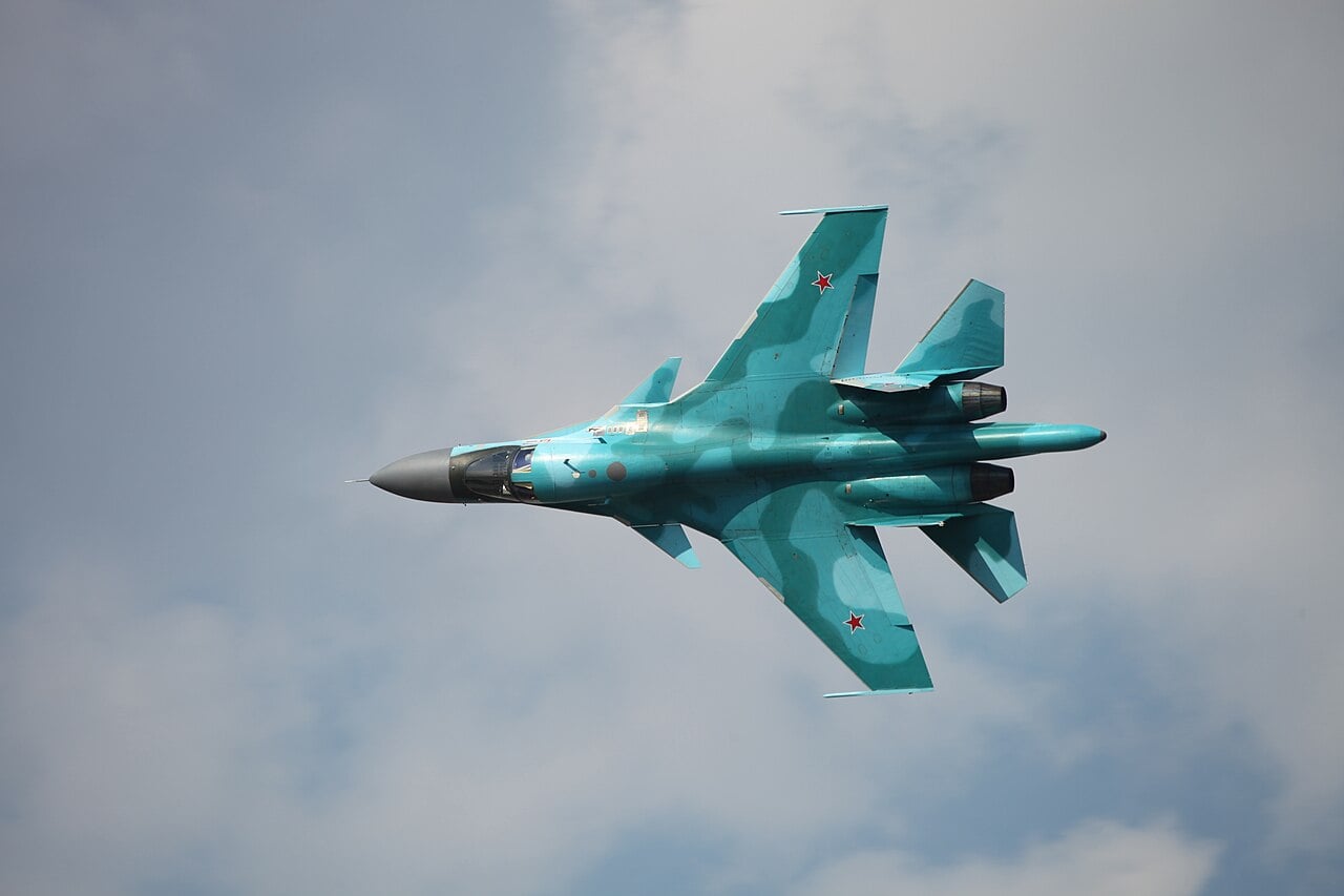 Russian Air Force Su-34 in flight