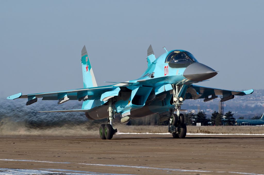 Russian Air Force Sukhoi Su-34 side view