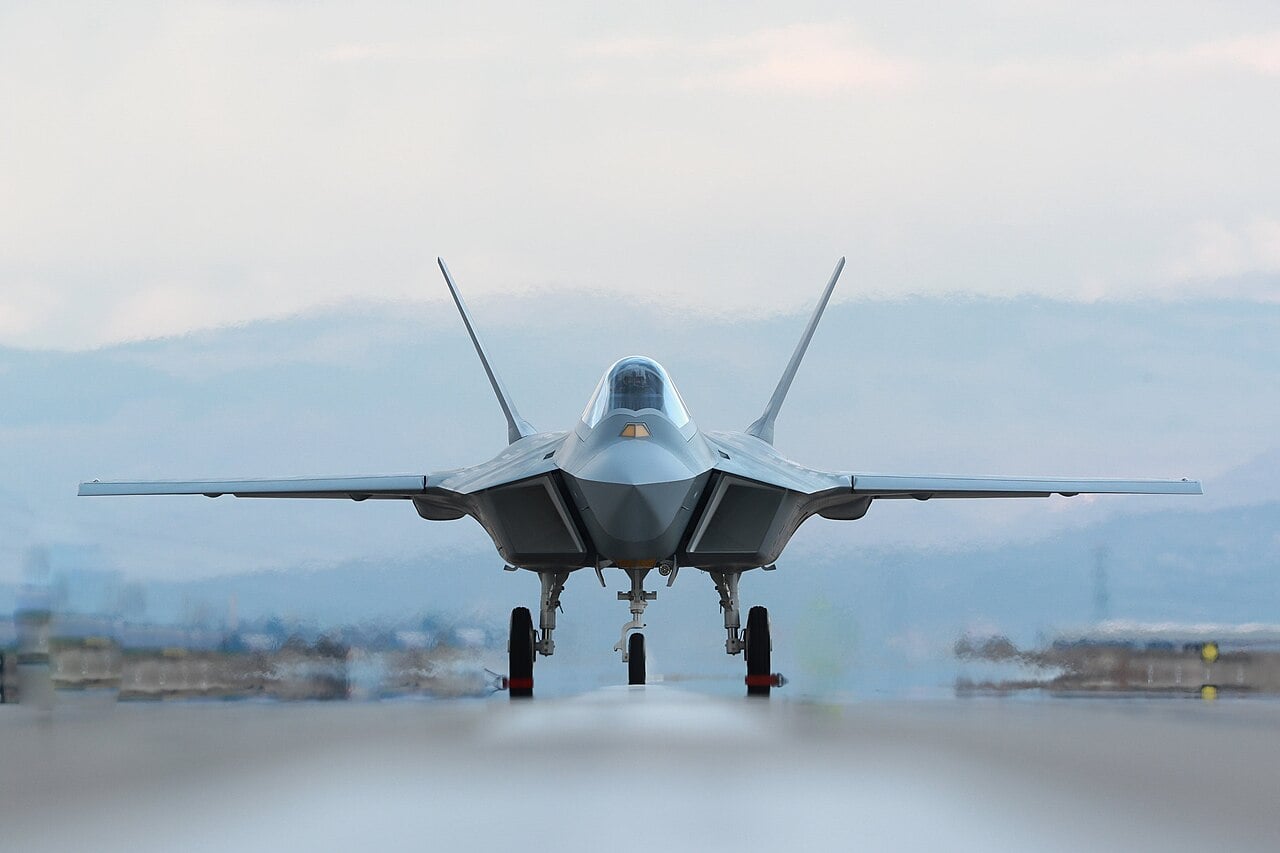 The first KAAN prototype during taxi trials at Ankara in 2023