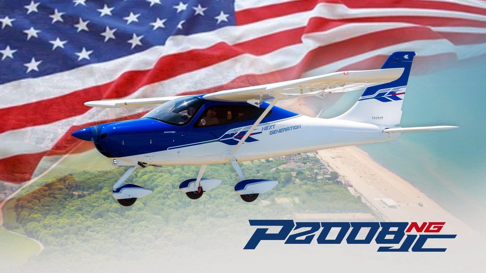 Tecnam P2008JC NG US launch image
