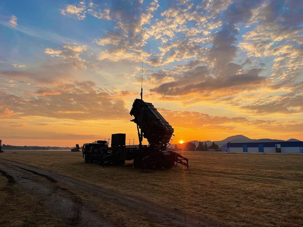US Army Patriot missile launcher deployed in Slovakia