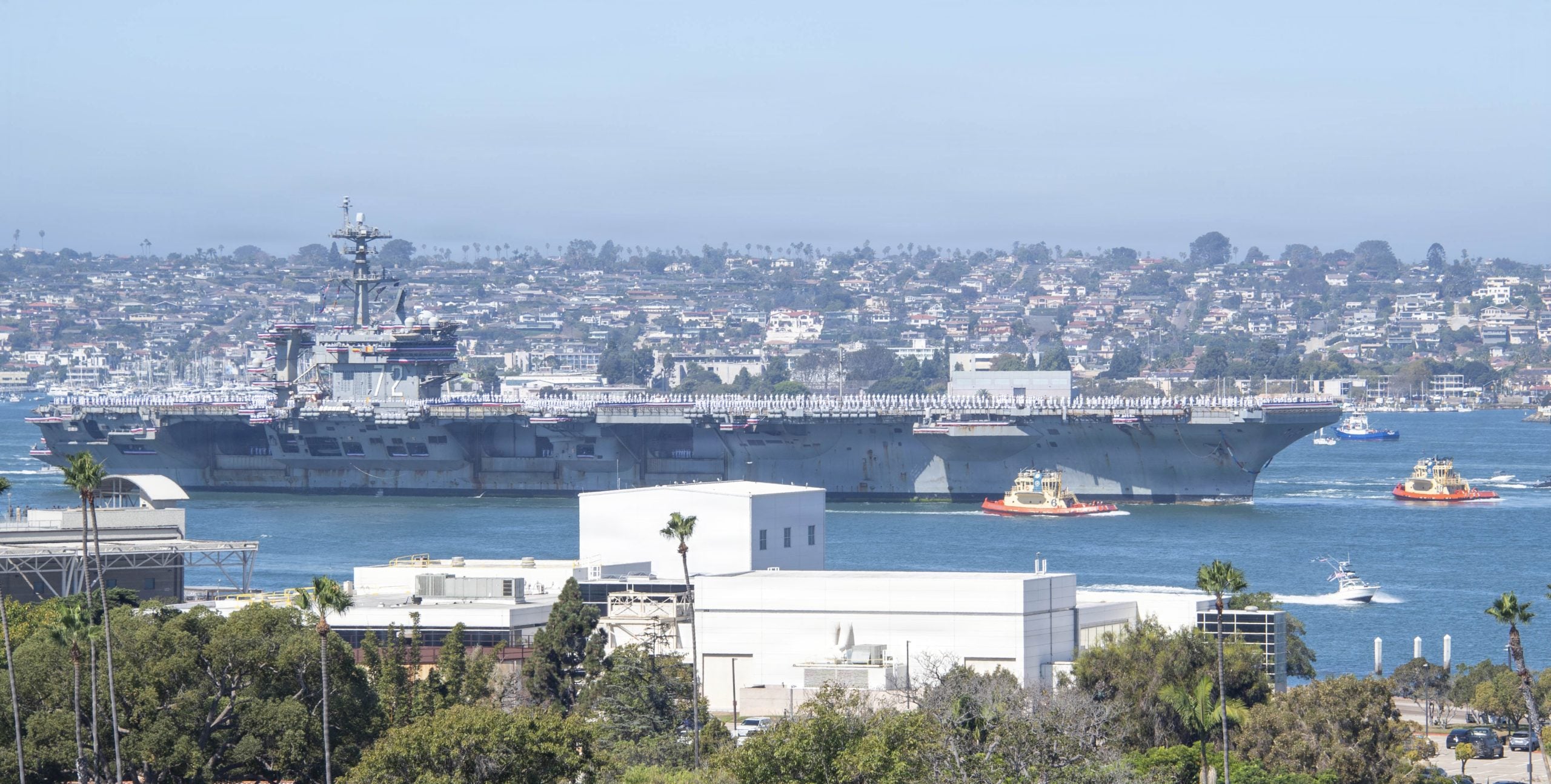 USS Abraham Lincoln arriving in San Diego Bay