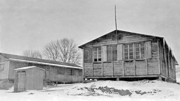 Barracks of the Wauwilermoos punishment camp around 1944