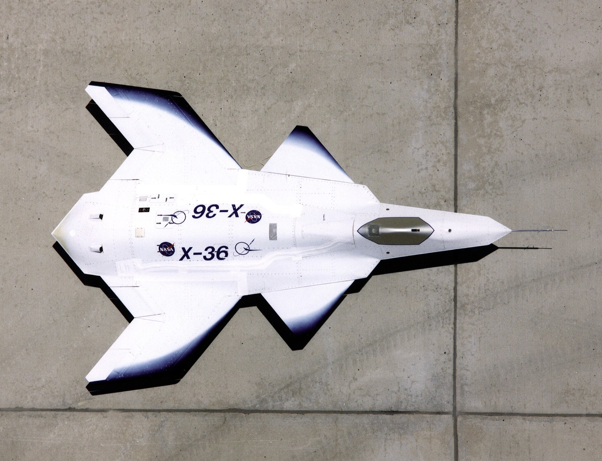 Planform view of the X-36