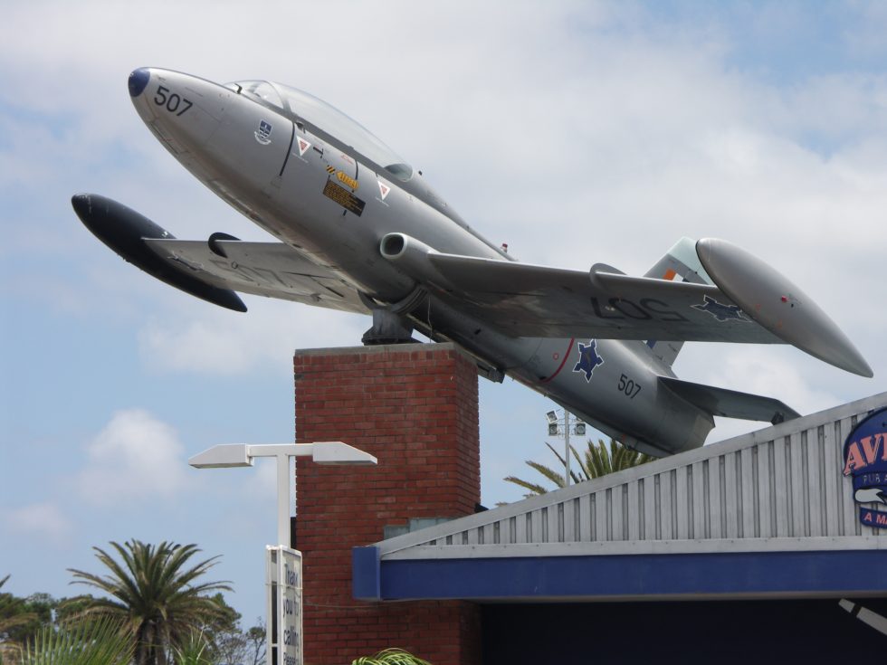 An Atlas Impala Mk I on the ground  the two-seat trainer version.