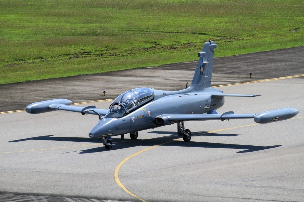 A Royal Malaysian Air Force MB-339 one of many export operators.