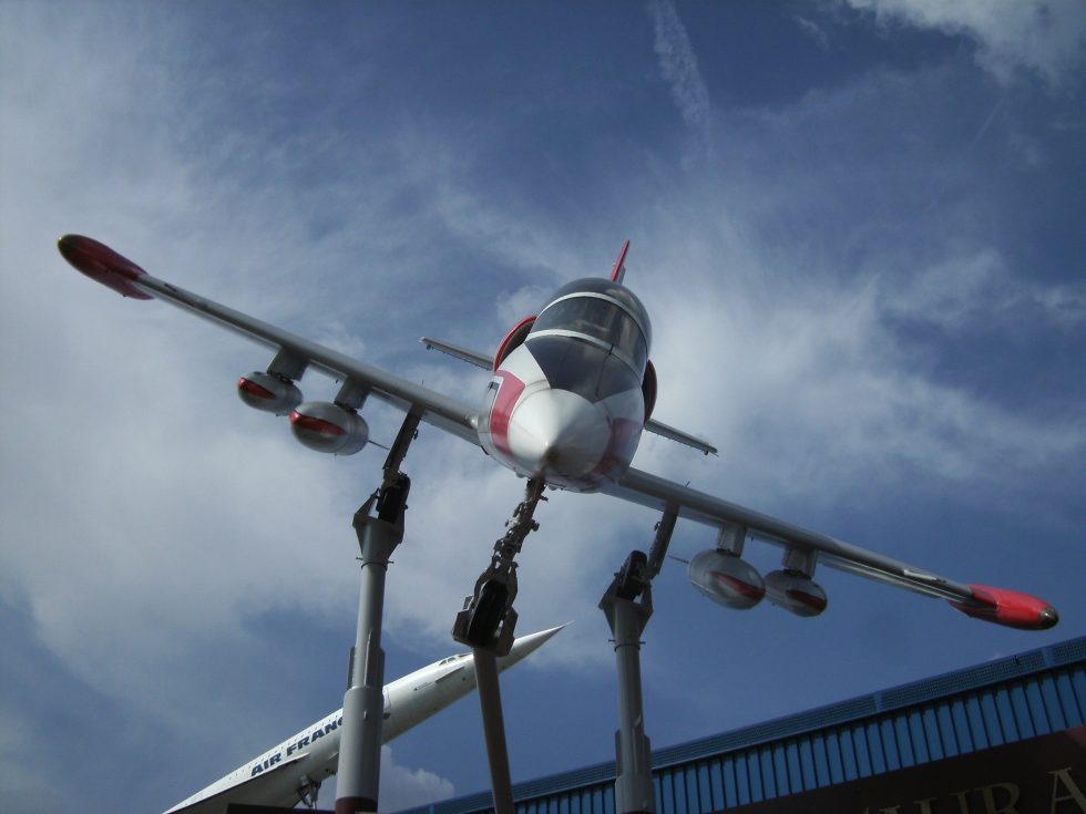 A clean frontal three-quarter view of a preserved L-39 Albatros.