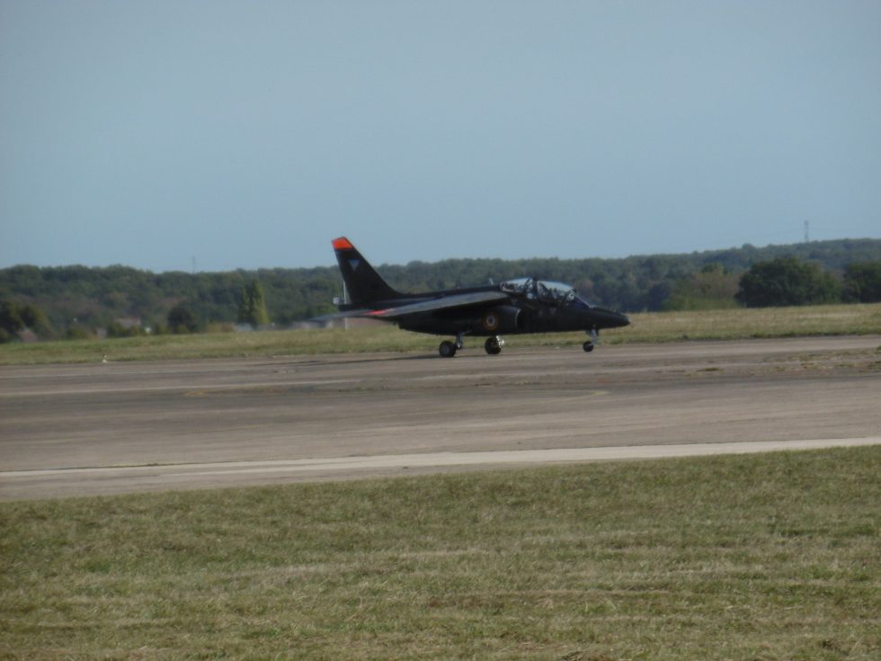 The Patrouille de France flying Alpha Jets  the type has been Frances aerobatic mount since 1981.