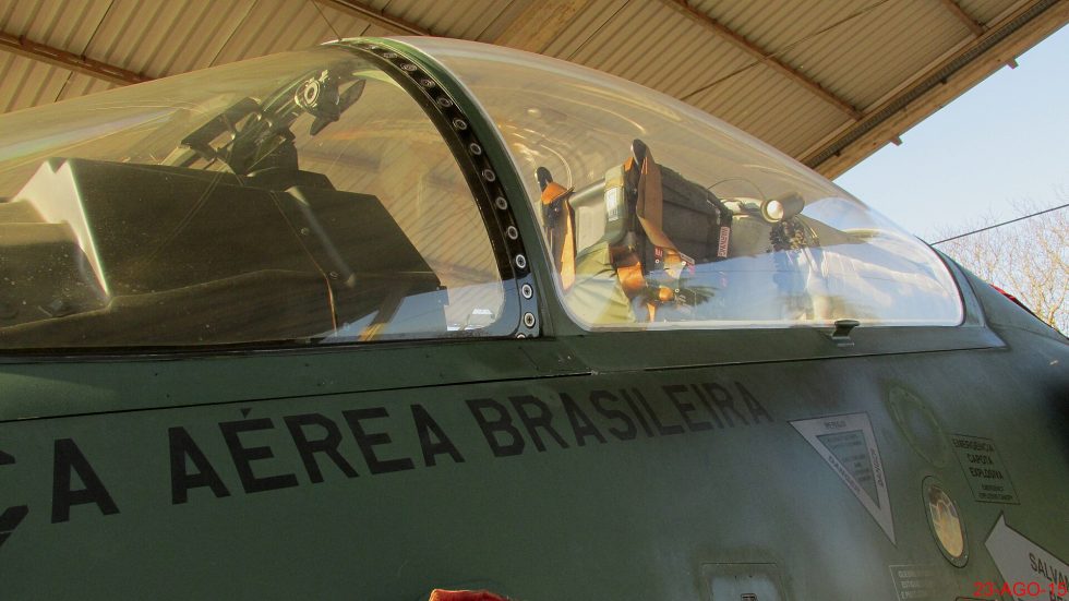 A Brazilian Air Force AMX A-1M  the deeply upgraded, radar-equipped Brazilian variant.