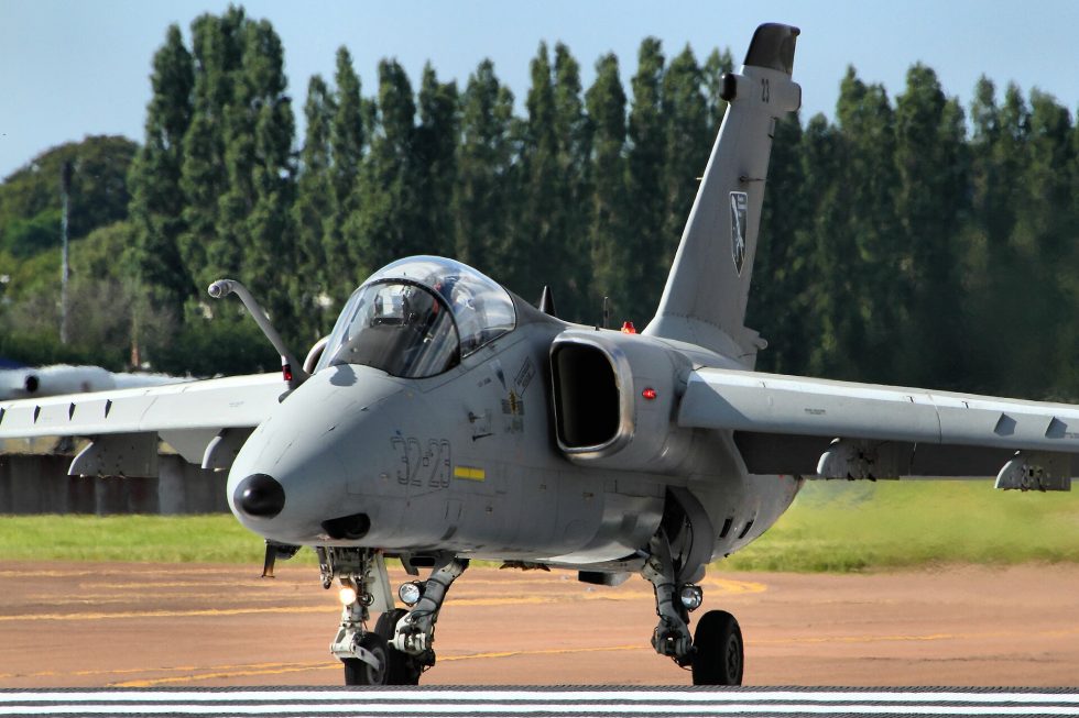 An Italian A-11 on a display flight  the shape that served for 35 years.