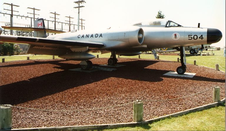 A preserved Canuck in RCAF markings the only Canadian combat aircraft built in numbers.